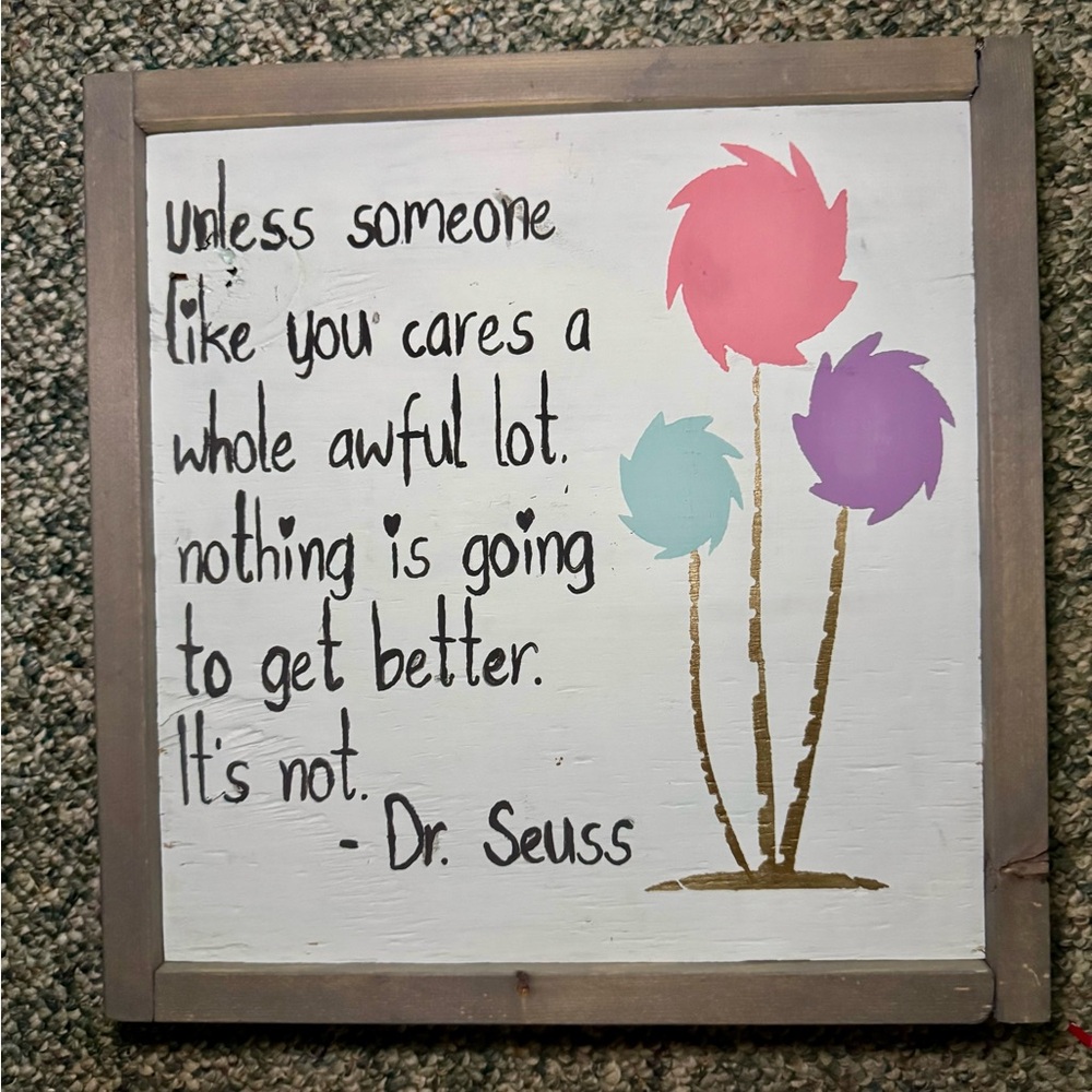 Artisan Motivational Wall Art with Pink, Blue, and Purple Trees